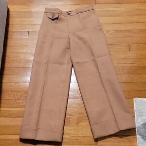 Club Monaco Women's Tan Wide Leg Pants